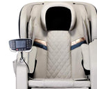 Beige leather massage chair pneumatic 3D cushions Bari Adriatica
