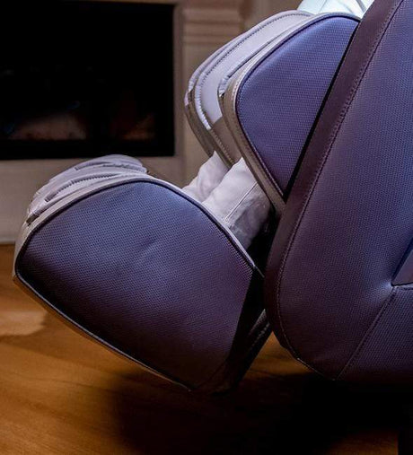 Beige leather massage chair smart voice conrtrol FocusII Relax