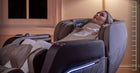 Beige leather massage chair smart voice conrtrol FocusII Relax