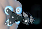 Blue leather massage chair voice command Marina Breeze