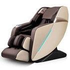 Blue leather massage chair voice command Marina Breeze