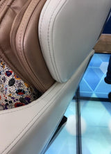 Fotoliu Masaj Piele Bej 3D Zero Gravity, 6 Role Sistem L, Încălzire, Muzică, Rokol RK7909