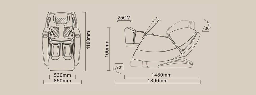 Fotoliu masaj comandă vocală Joystick 3D Veleta