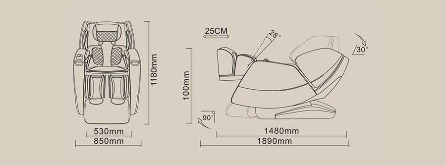 Fotoliu masaj comandă vocală Joystick 3D Veleta