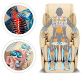 Fotoliu Masaj Piele Negru 6 Programe Automate Functie Scanare Incalzire Reflexoterapie Memorie Perne Aer iRest A55-2 Therapeutic