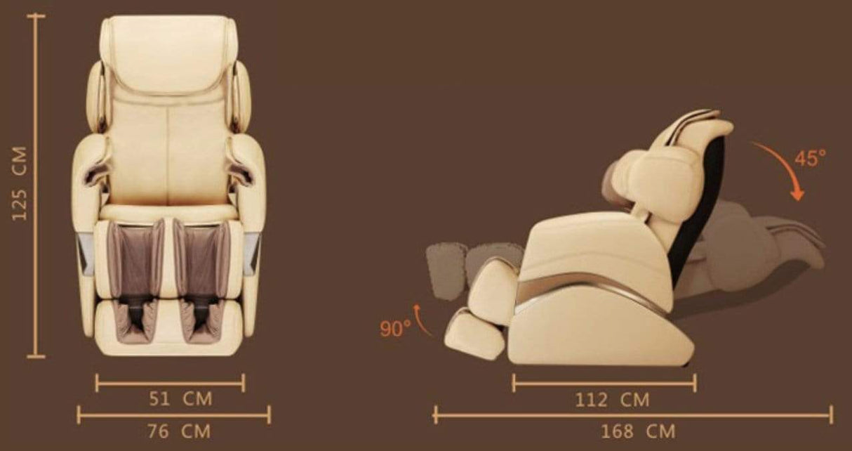 Fotoliu Masaj Piele Negru 6 Programe Automate Functie Scanare Incalzire Reflexoterapie Memorie Perne Aer iRest A55-2 Therapeutic