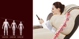 Fotoliu Masaj Piele Negru 6 Programe Automate Functie Scanare Incalzire Reflexoterapie Memorie Perne Aer iRest A55-2 Therapeutic