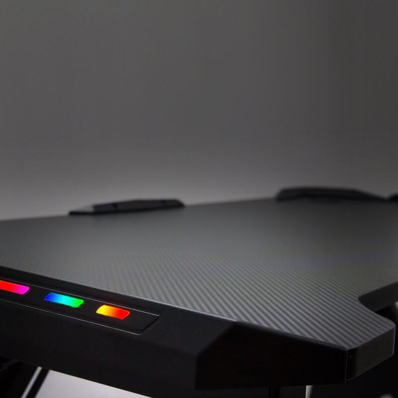 Masa birou neagra iluminare led OFF300 Maxi Desk