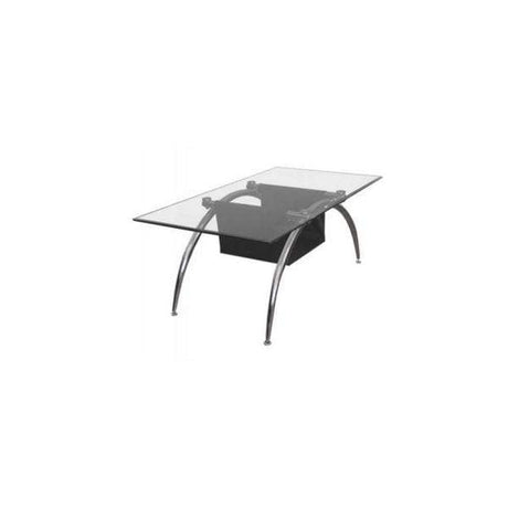 Masuta Cafea Media sticla securizata cadru cromat BUC01 Santana Living Plus