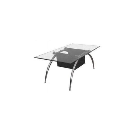 Masuta Cafea Media sticla securizata cadru cromat BUC01 Santana Living Plus