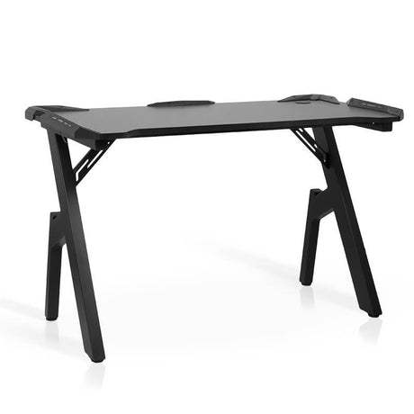 Masa birou neagra iluminare led OFF300 Maxi Desk NEGRU