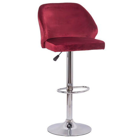 Scaun bar catifea cadru cromat ajustabil ABS129 Midnight Jazz VISINIU