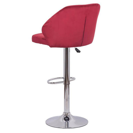 Scaun bar catifea cadru cromat ajustabil ABS129 Midnight Jazz