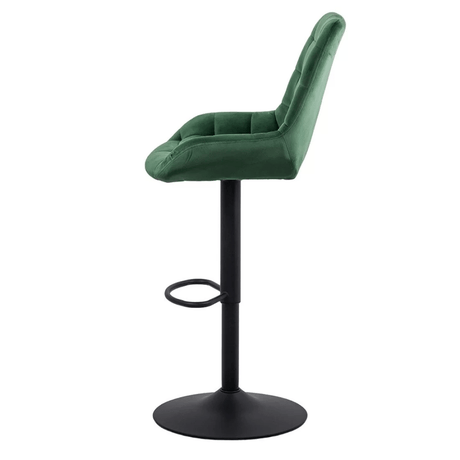 Scaun bar catifea cadru negru reglabil ABS145 Uptown