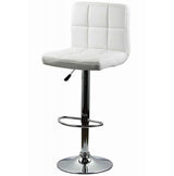 Scaun bar piele cadru cromat ajustabil ABS191 Square Shots