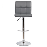 Scaun bar piele cadru cromat ajustabil ABS191 Square Shots