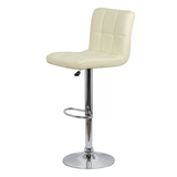 Scaun bar piele cadru cromat ajustabil ABS191 Square Shots