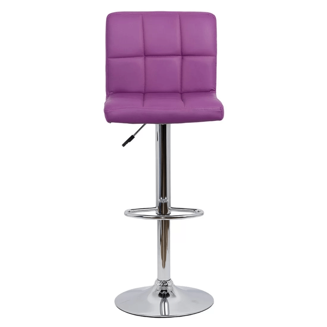 Scaun bar piele cadru cromat ajustabil ABS191 Square Shots