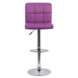 Scaun bar piele cadru cromat ajustabil ABS191 Square Shots