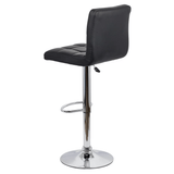 Scaun bar piele cadru cromat ajustabil ABS191 Square Shots