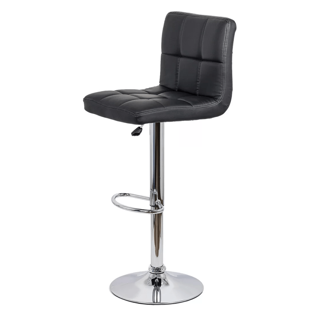 Scaun bar piele cadru cromat ajustabil ABS191 Square Shots