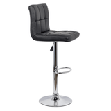 Scaun bar piele cadru cromat ajustabil ABS191 Square Shots