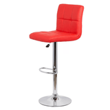Scaun bar piele cadru cromat ajustabil ABS191 Square Shots