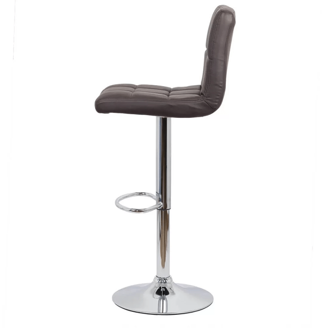 Scaun bar piele cadru cromat ajustabil ABS191 Square Shots
