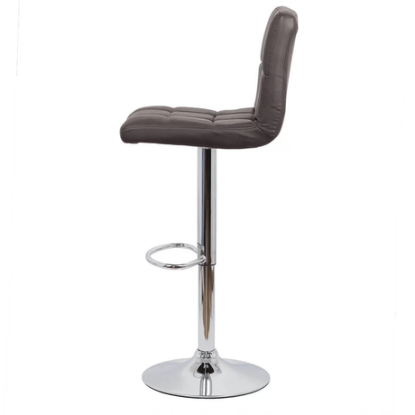 Scaun bar piele cadru cromat ajustabil ABS191 Square Shots