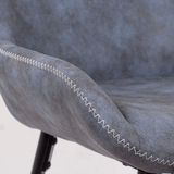 Scaun bar piele cadru metalic negru ABS146 City Lights