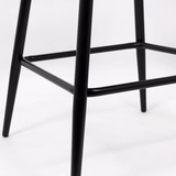 Scaun bar piele cadru metalic negru ABS146 City Lights