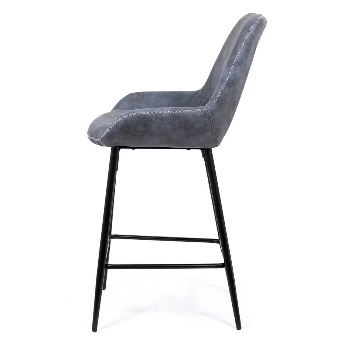 Scaun bar piele cadru metalic negru ABS146 City Lights