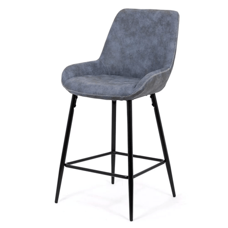 Scaun bar piele cadru metalic negru ABS146 City Lights