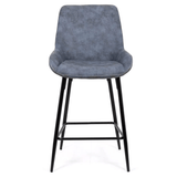 Scaun bar piele cadru metalic negru ABS146 City Lights