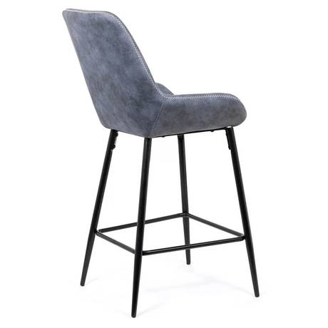 Scaun bar piele cadru metalic negru ABS146 City Lights
