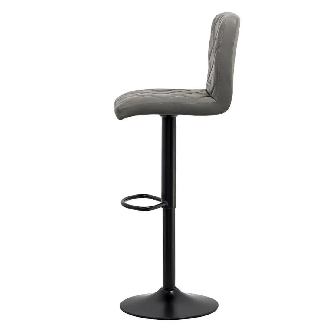 Scaun bar piele cadru negru ajustabil ABS147 Orlando