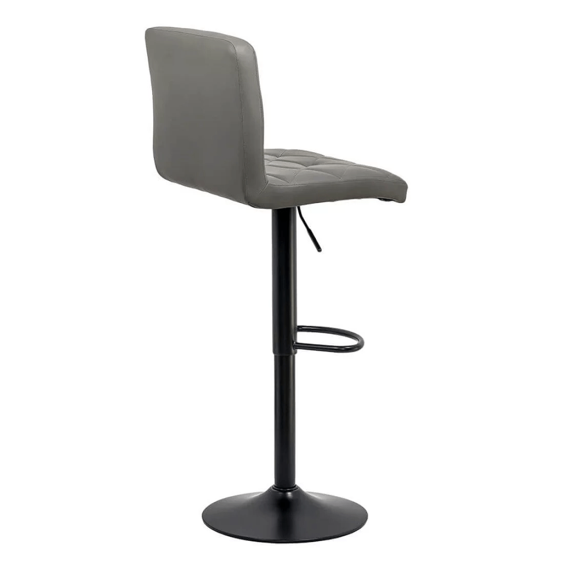 Scaun bar piele cadru negru ajustabil ABS147 Orlando