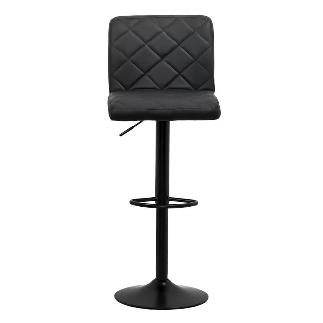Scaun bar piele cadru negru ajustabil ABS147 Orlando