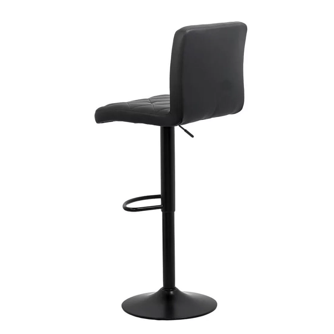 Scaun bar piele cadru negru ajustabil ABS147 Orlando
