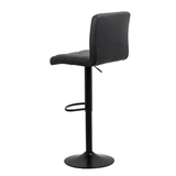 Scaun bar piele cadru negru ajustabil ABS147 Orlando