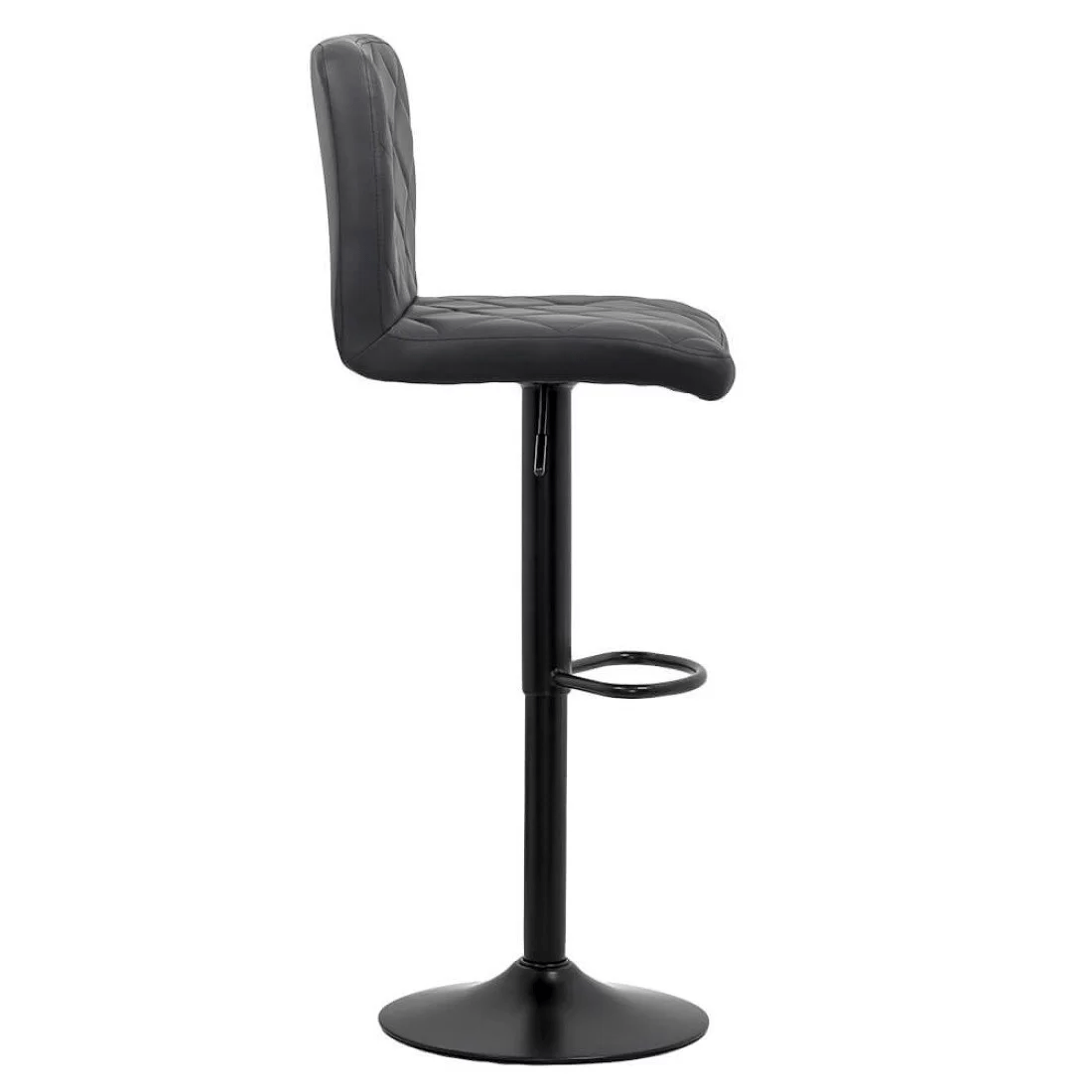 Scaun bar piele cadru negru ajustabil ABS147 Orlando
