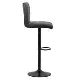 Scaun bar piele cadru negru ajustabil ABS147 Orlando