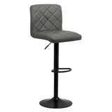 Scaun bar piele cadru negru ajustabil ABS147 Orlando GRI INCHIS
