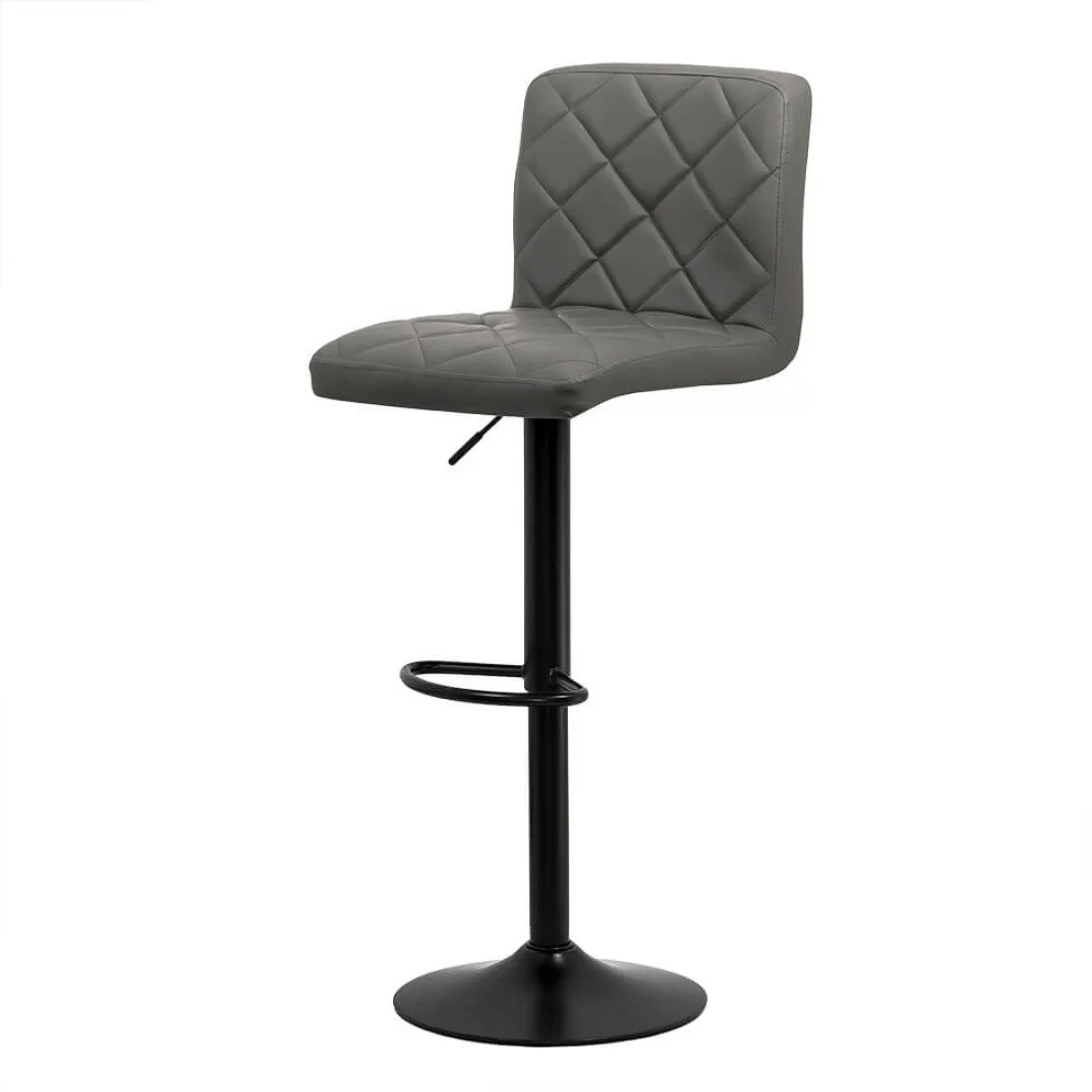 Scaun bar piele cadru negru ajustabil ABS147 Orlando