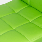 Scaun bar verde piele cadru cromat rotativ ABS191 Square Shots