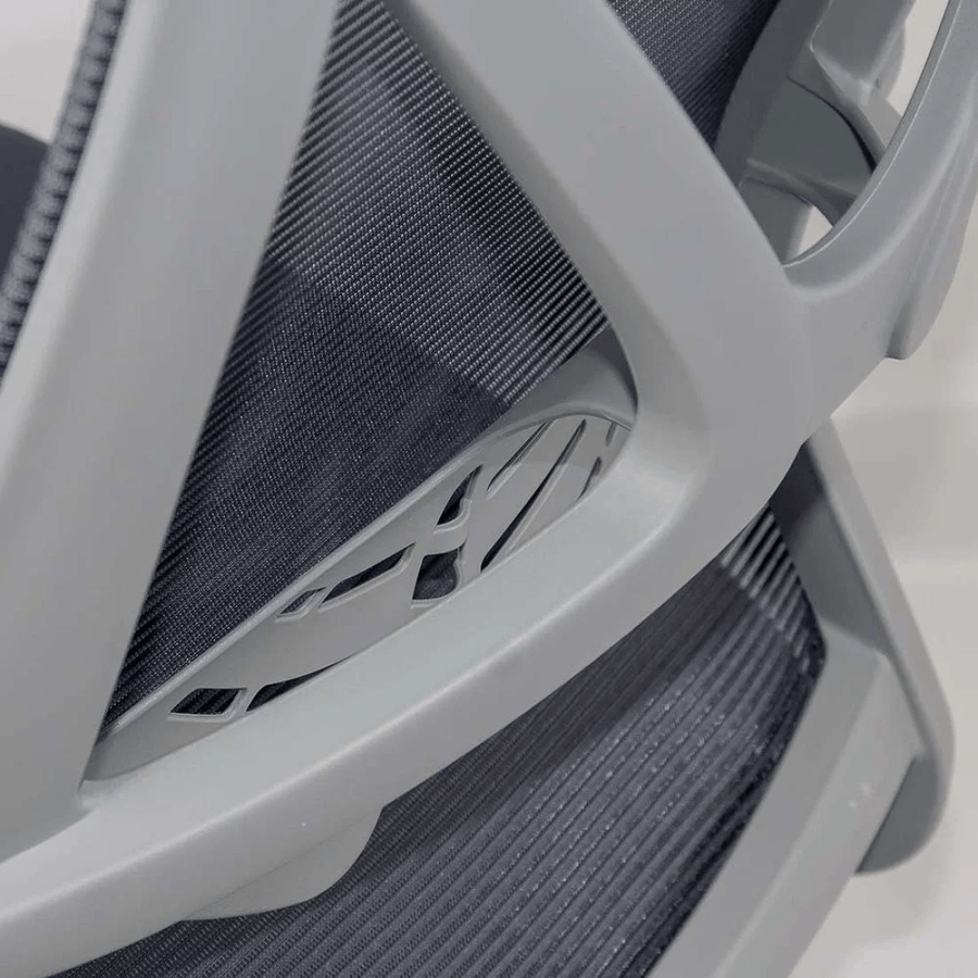 Scaun birou antracit, sezut buretat, spatar panza, OFF431 Aero Light