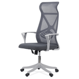 Scaun birou antracit, sezut buretat, spatar panza, OFF431 Aero Light