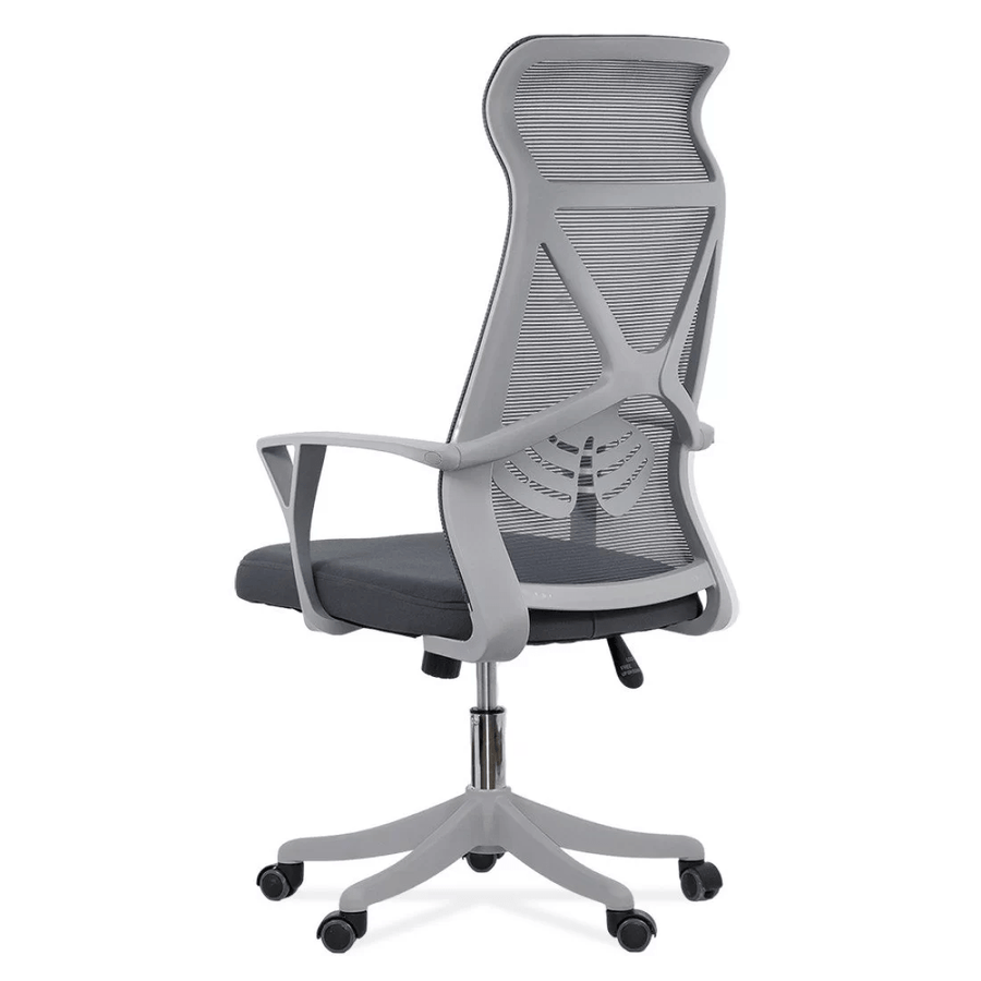 Scaun birou antracit, sezut buretat, spatar panza, OFF431 Aero Light