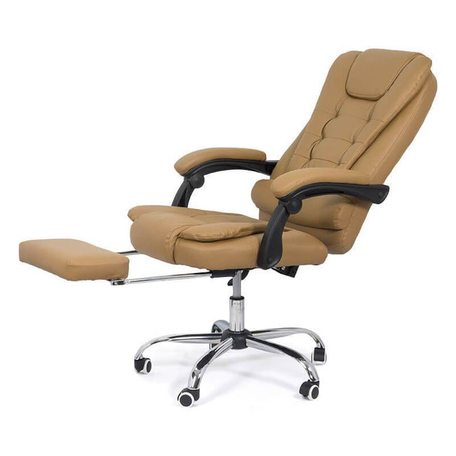 Scaun birou bej extensibil reclinabil 135 grade OFF418 Relax Max