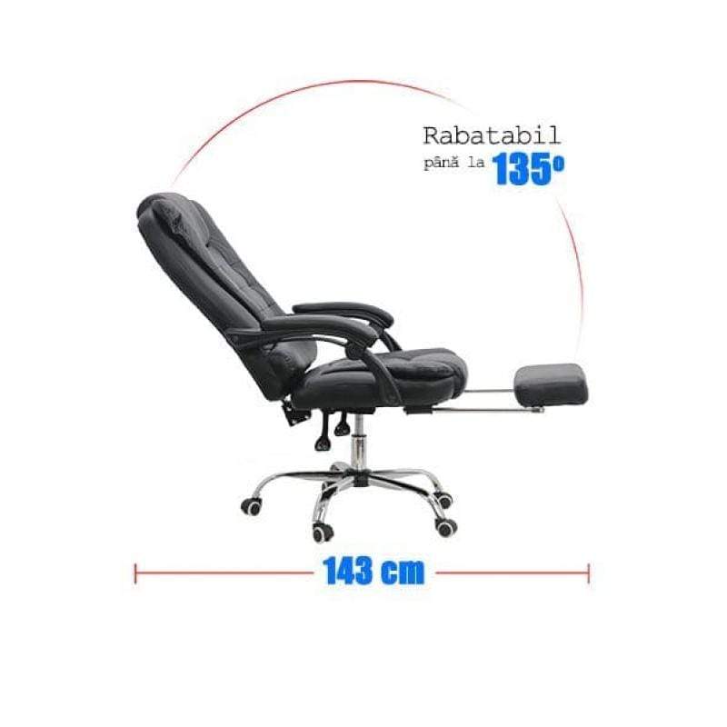 Scaun birou bej extensibil reclinabil 135 grade OFF418 Relax Max